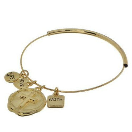Faith, Hope, and Love Charm Bracelet