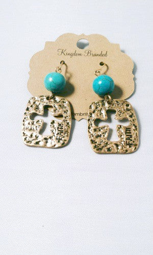 Faith Hammered Earrings