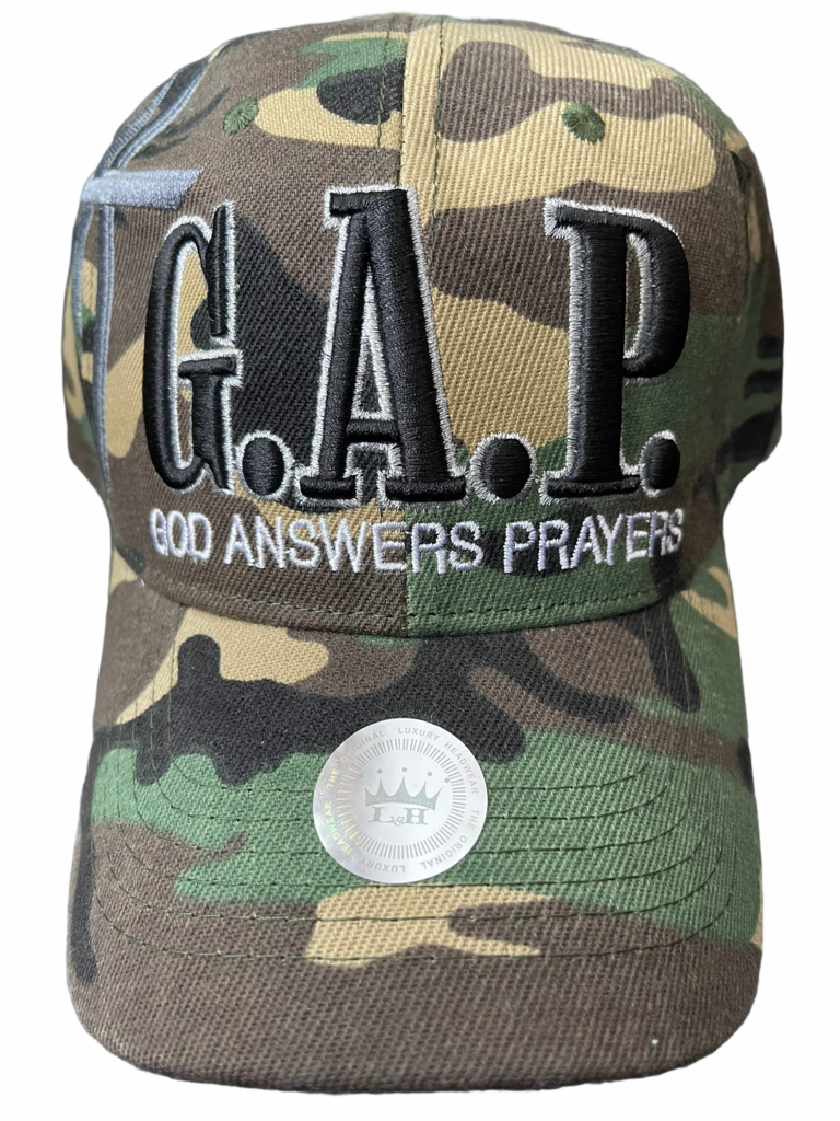 G.A.P. (God Answers Prayers) Baseball Cap - Camo
