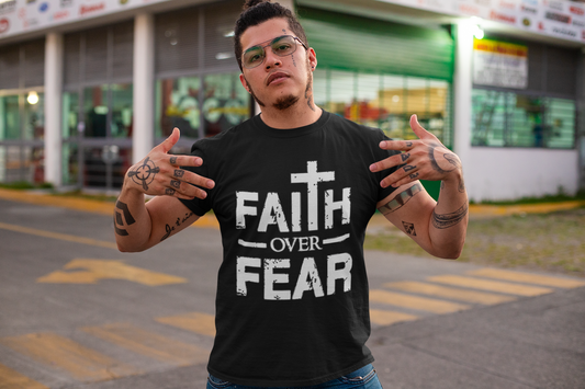 Faith over Fear (Distressed Style) T-shirt