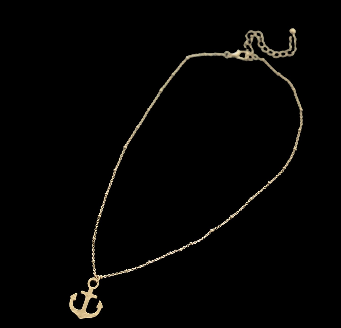 Goldtone Anchor Necklace