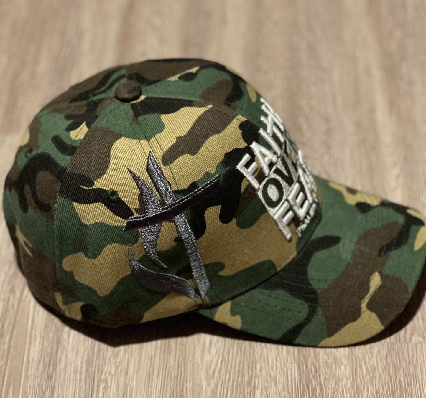 Faith Over Fear Baseball Cap - Camo