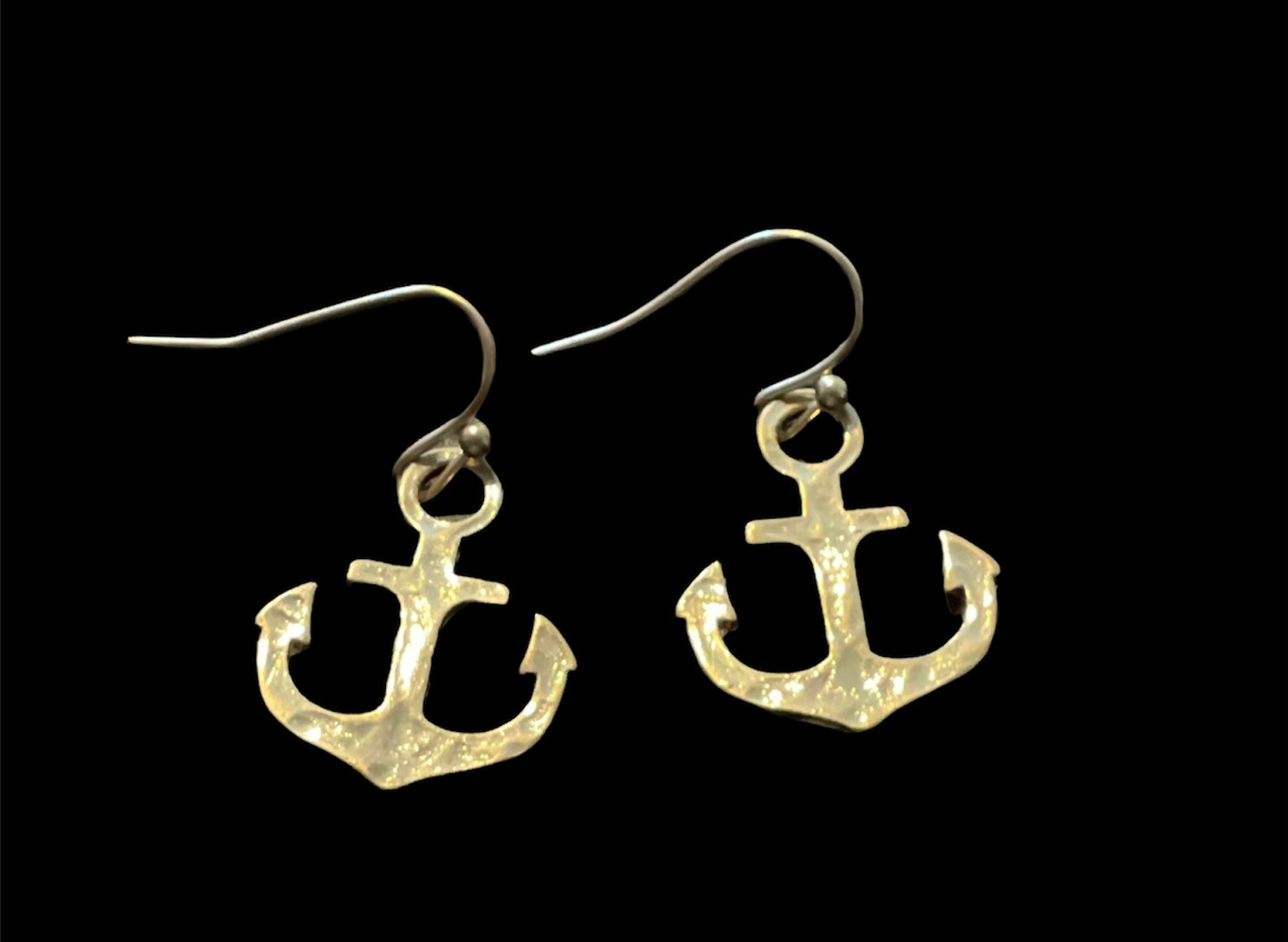 Goldtone Anchor Earrings