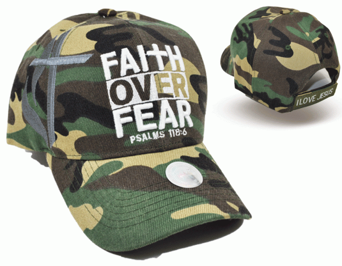 Faith Over Fear Baseball Cap - Camo