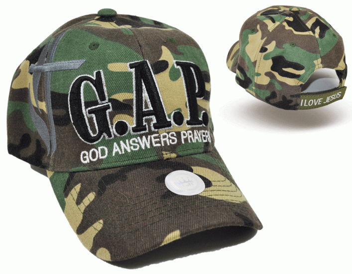 G.A.P. (God Answers Prayers) Baseball Cap - Camo