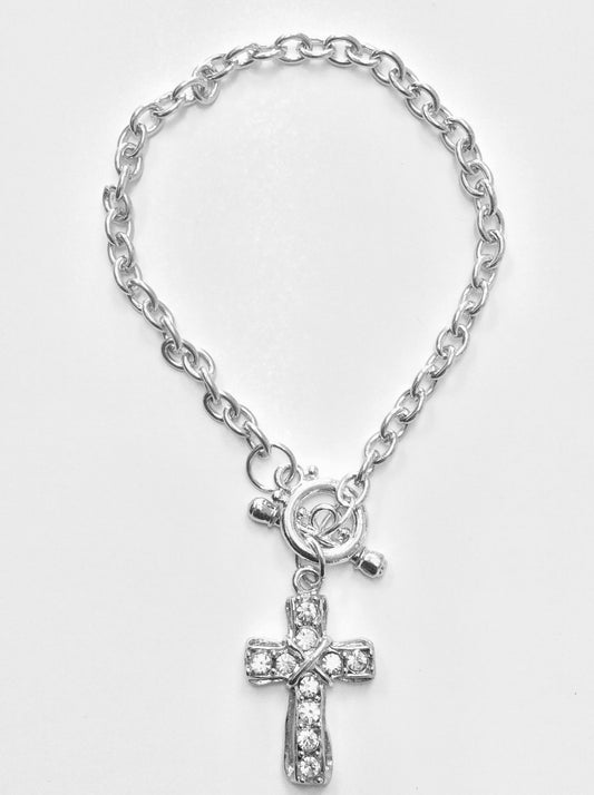 Cross Toggle Bracelet