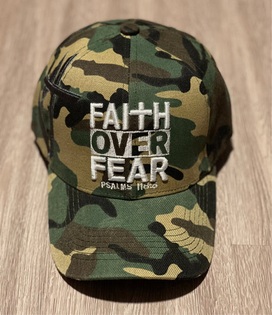 Faith Over Fear Baseball Cap - Camo