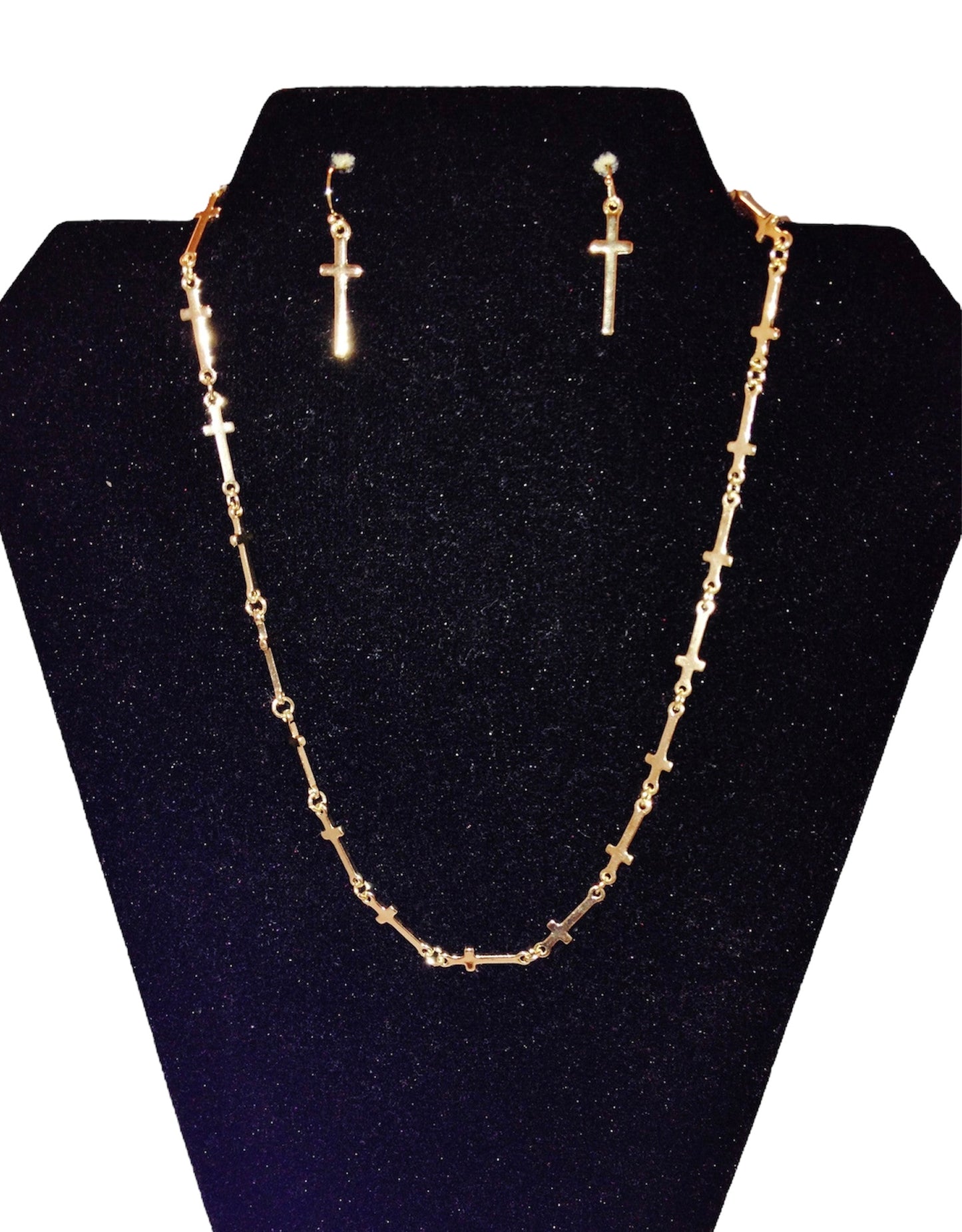 Mini Cross Necklace Set