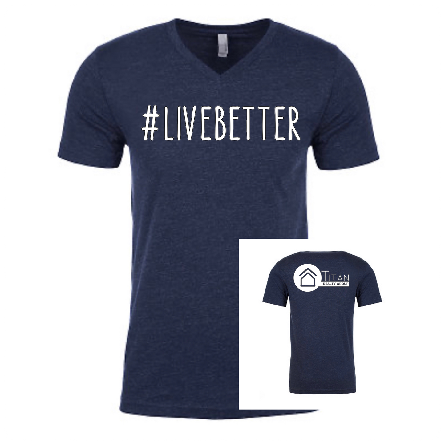 #LIVEBETTER V-neck T-shirt