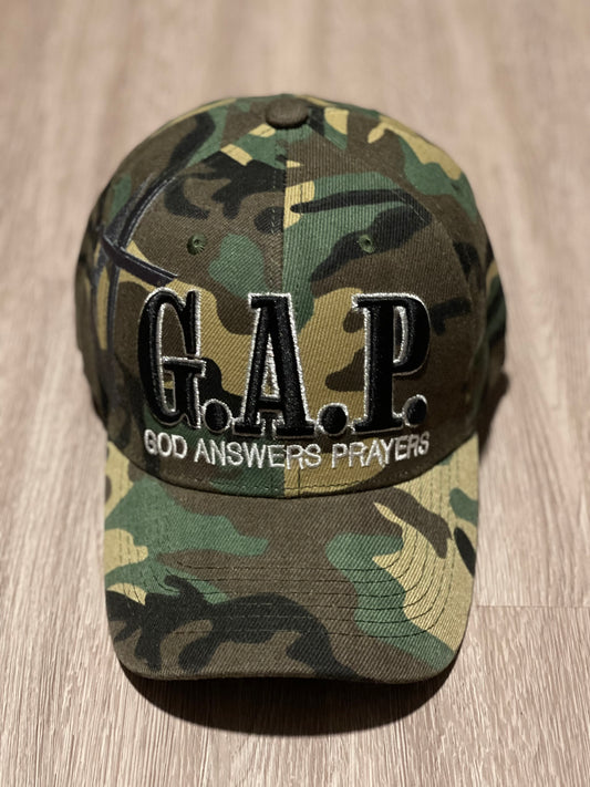 G.A.P. (God Answers Prayers) Baseball Cap - Camo