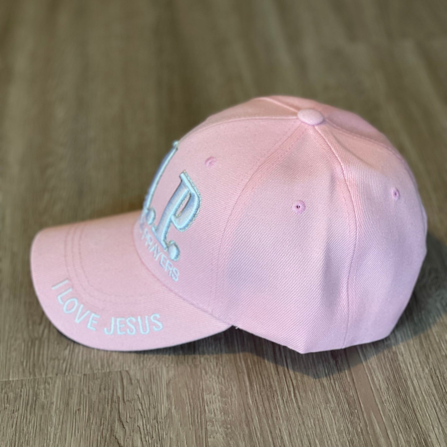 G.A.P. (God Answers Prayers) Baseball Cap - Light Pink