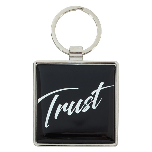 Trust - Proverbs 3:5 Metal Key Ring