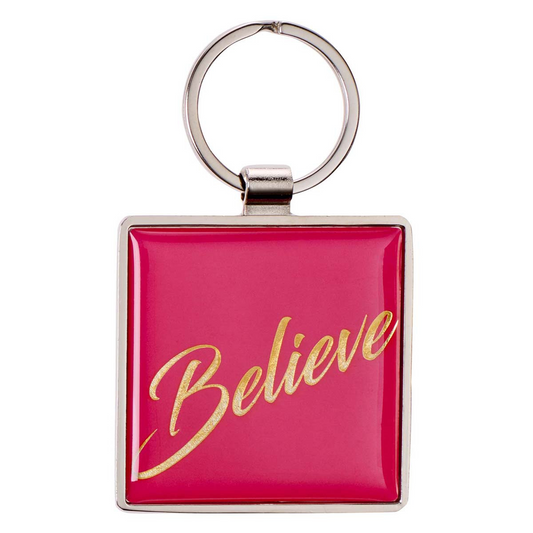 Believe - Matthew 19:26 Key Ring