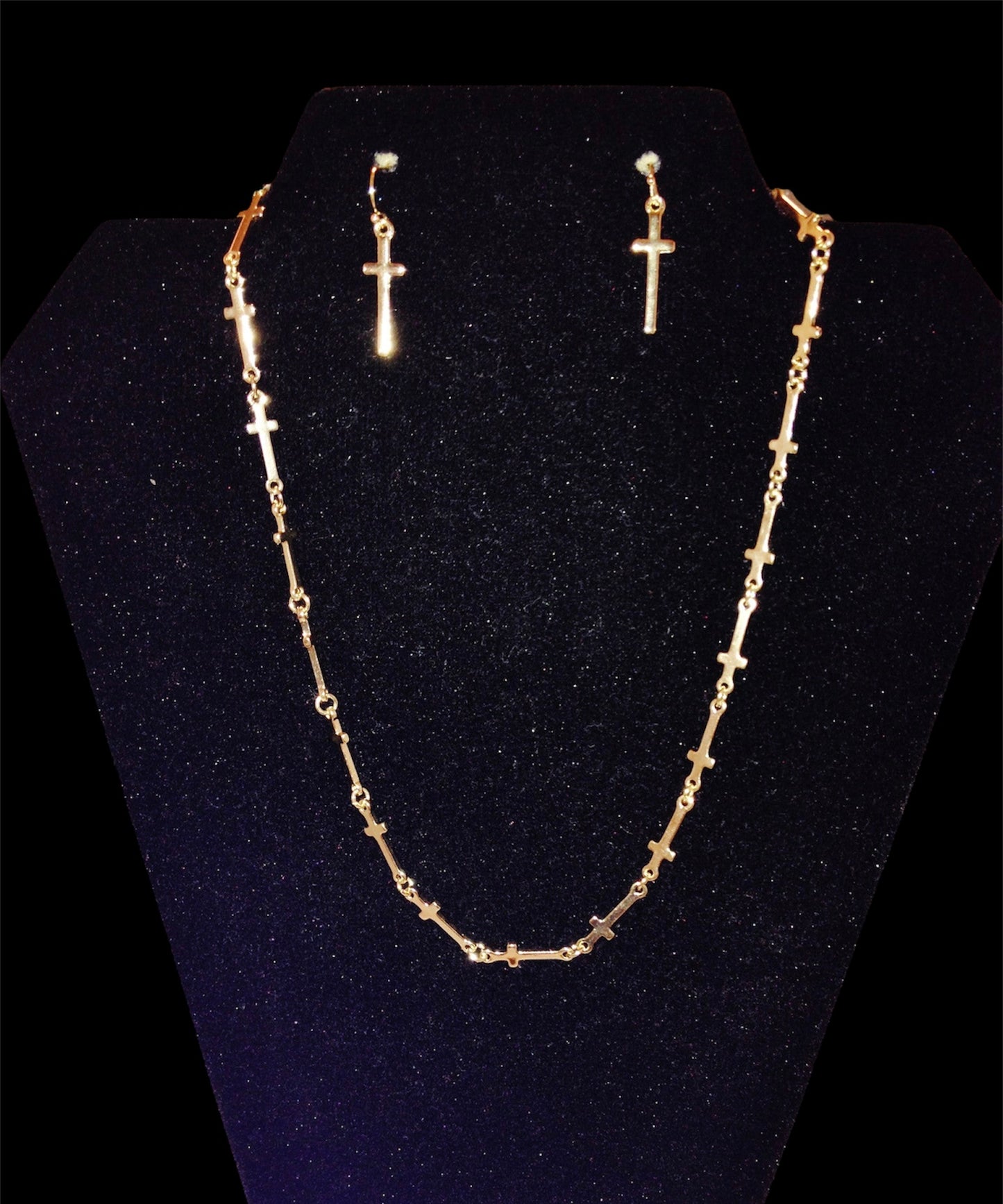 Mini Cross Necklace Set