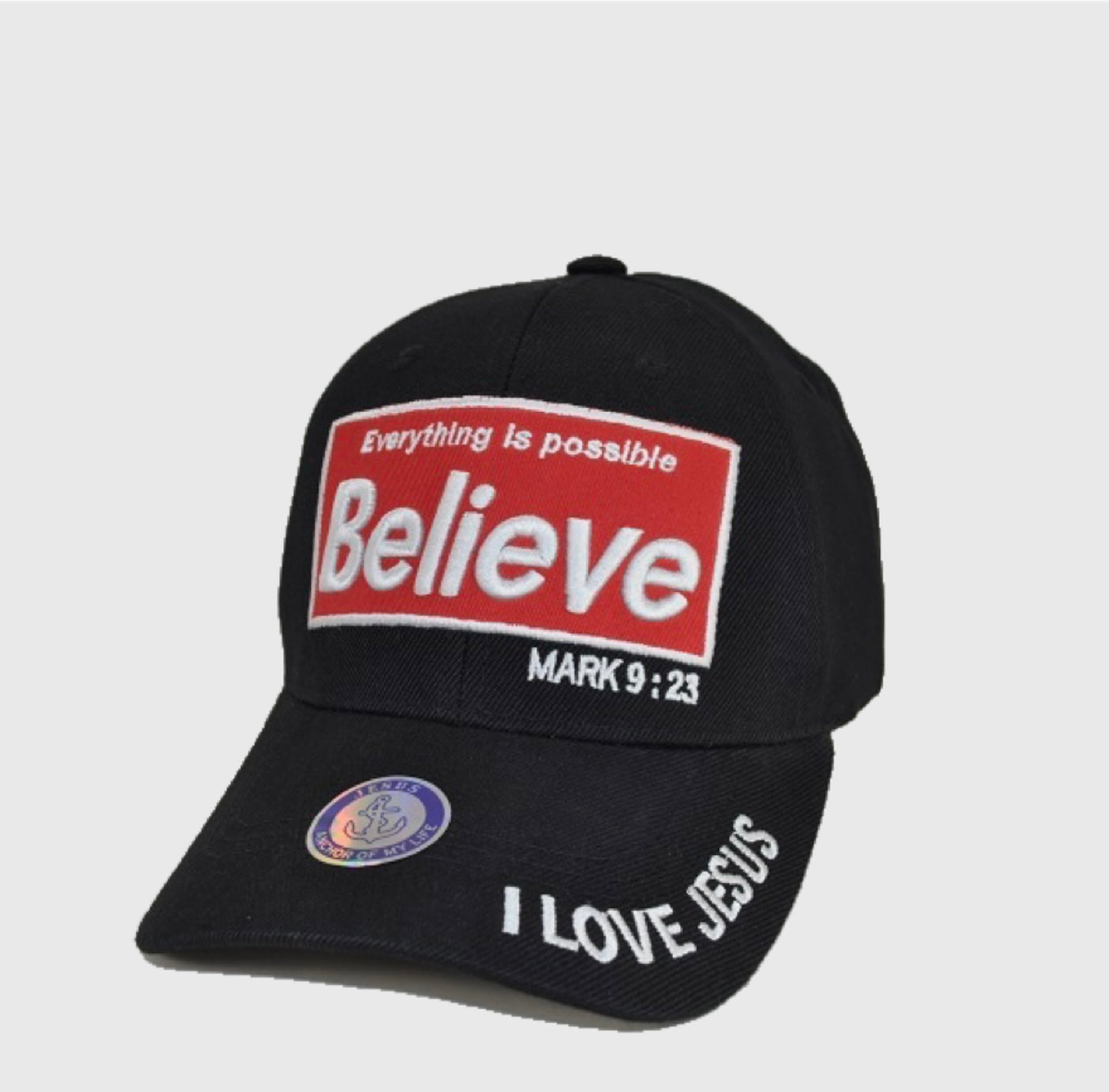 Believe Baseball Cap - Black