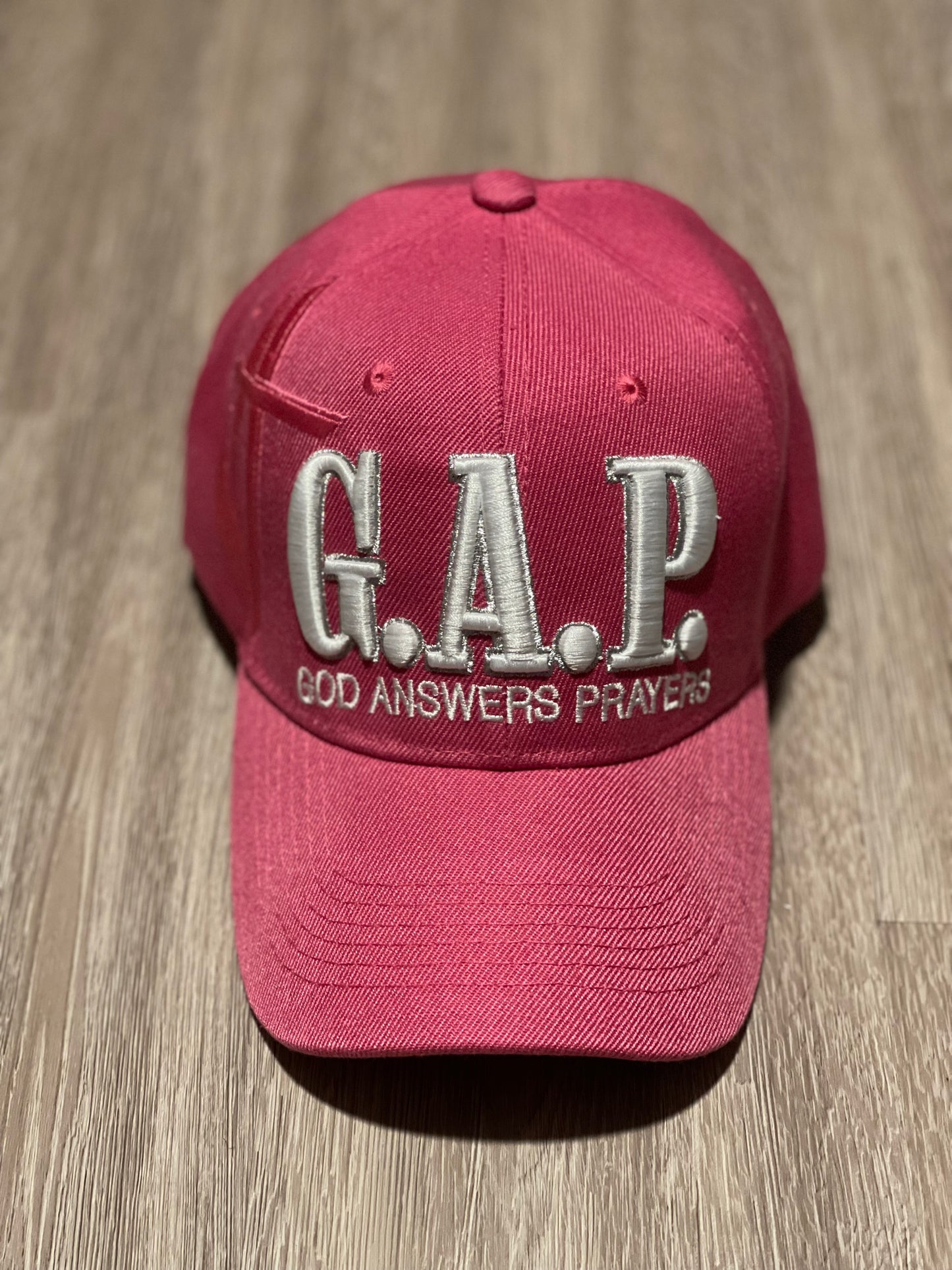 G.A.P. (God Answers Prayers) Baseball Cap - Pink