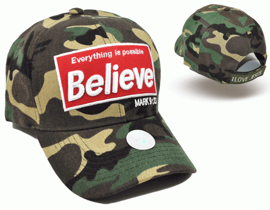 Believe Baseball Cap - Camo