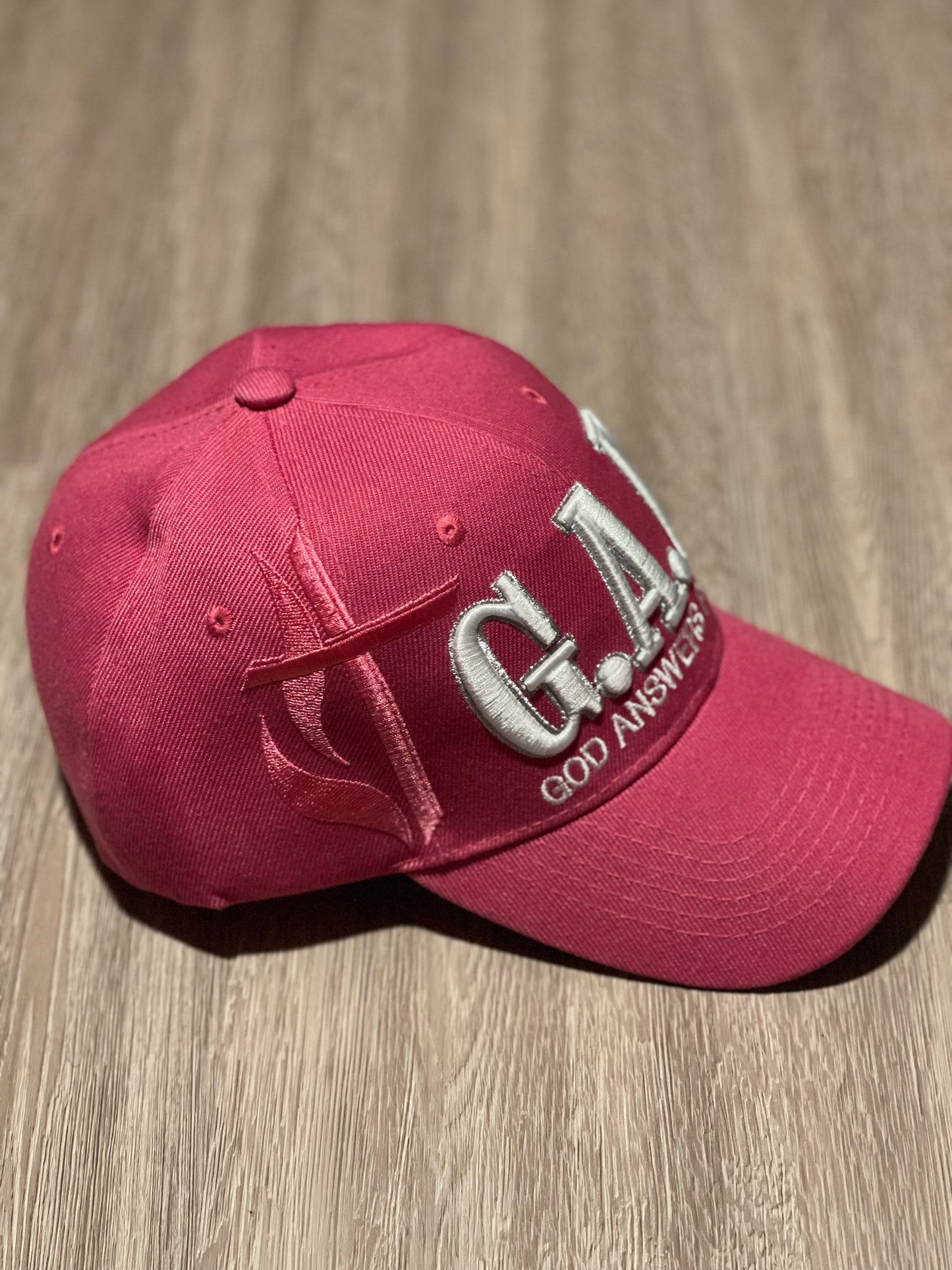 G.A.P. (God Answers Prayers) Baseball Cap - Pink